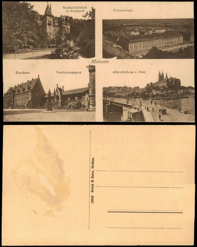 Postcard meissen multi - meissen, multi-picture