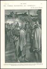 1902 LONDON Lyric Forbes Robertson Othello Gertrude Elliott Desdemona (142)