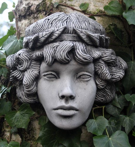 Pandora woman cement - woman, garden