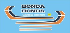 Honda CB50 J Decal Kit with tail extension.