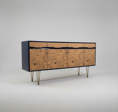 Retro vintage sideboard - retro, birch