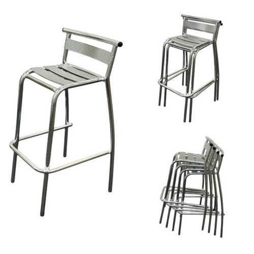 Aluminium stacking stool - stacking,