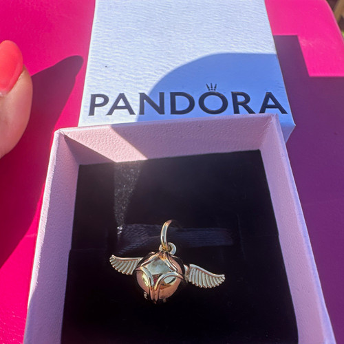 Pandora signed gold winged - pandora,