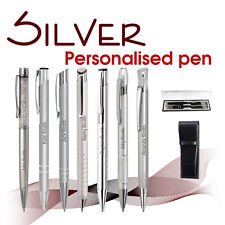 Personalised metal pen SILVER