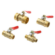 Brass Ball Valve Lever Male to Male 1/8" 1/4" 3/8" 1/2" BSP Pipe Shut-off Valve