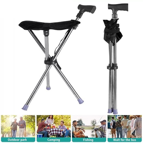 Walking stick with seat height - walking,