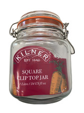 Kilner Large 1Litre Glass Food Preserving Cliptop Storage Jars Coffee Canister