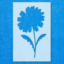 Daisy Flower Plant Stencil