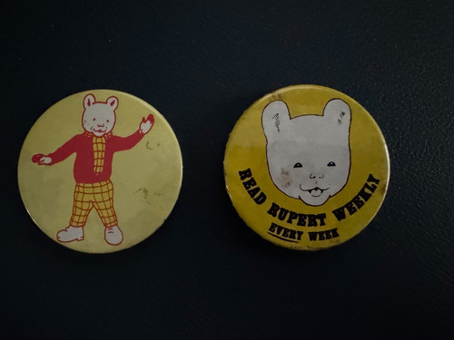Rupert the bear - bear, badges