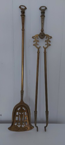 Lovely vintage brass fire - brass,
