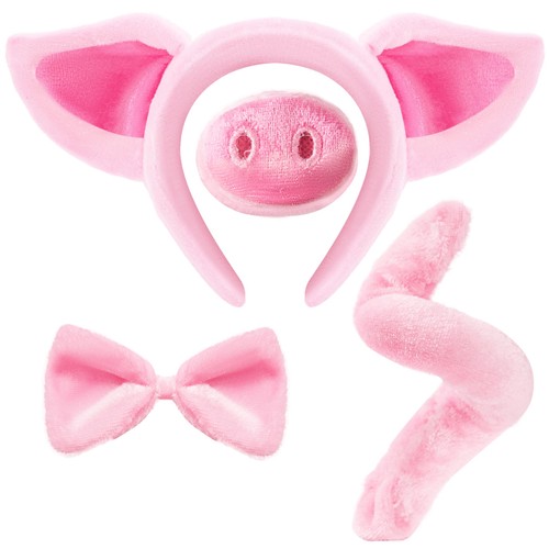 Pink pig costume accessories - pink,