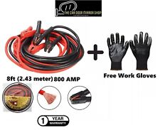 JUMP LEADS 8ft HEAVY DUTY 800AMP CAR VAN BATTERY STARTER BOOSTER CABLE JUMPER