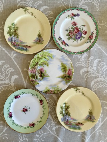 Vintage tea plates aynsley - tea,