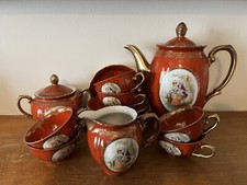 vintage china tea set with teapot
