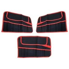 Canvas 12 Pocket Spanner Wrench Holder Tool Roll 3Pcs Up Storage Bag Case Pouch