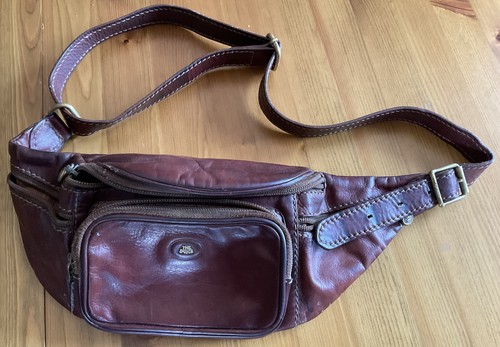 The bridge brown leather bum - ,
