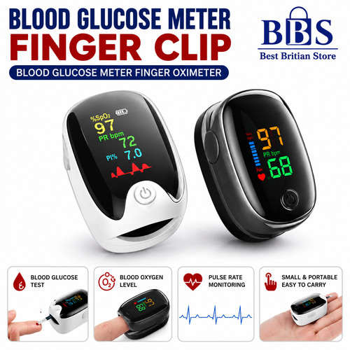 Fingertip pulse oximeter blood - fingertip,