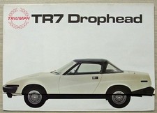 TRIUMPH TR7 Drophead Car Sales Brochure c1979 Ref 3459/A