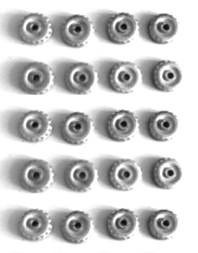 Metal replacement road wheels