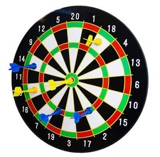NEW! 16" Magnetic Kids Toy Play Dart Board Dartboard with 6 Darts