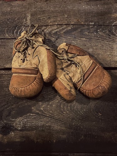 Vintage antique brown - brown, leather