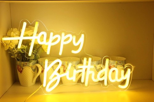 Happy birthday led neon - happy,
