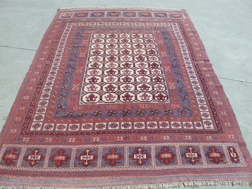 Vintage rug large - vintage, faded