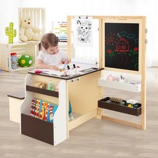 Kids Art Desk Easel & Bench