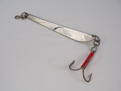 Vintage rustfri solvkroken jig - rustfri,