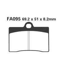 Pair Of EBC FA095HH Brake Pads