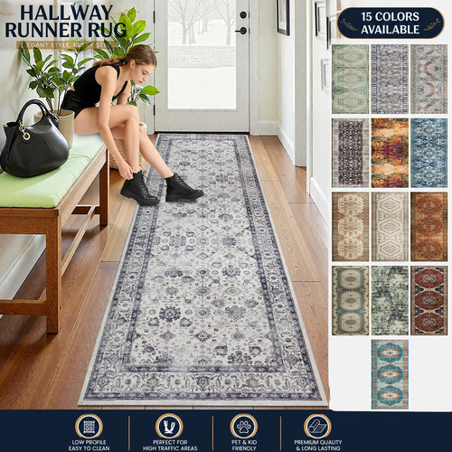 Runner rug hallway - hallway,