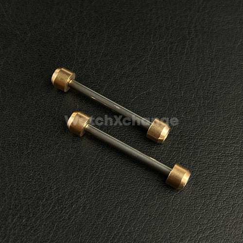 Rose gold watch screw tube - watch, pin