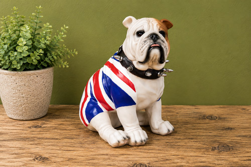 Sitting british bulldog - british,