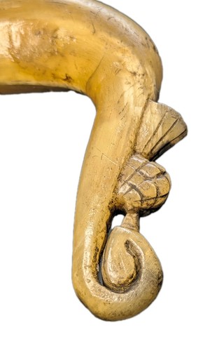 Carved ram horn - carved,