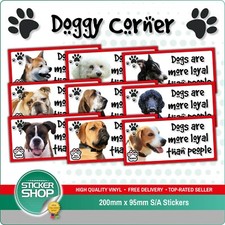 Dogs Are More Loyal Than People Car Van Home Funny Sticker - Various Breeds
