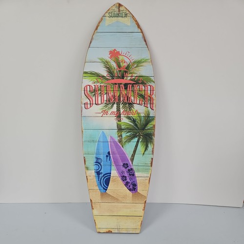 Wooden surfboard wall - wooden,