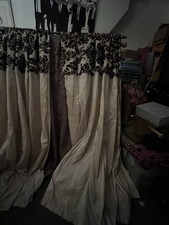 Vintage Curtains With Back