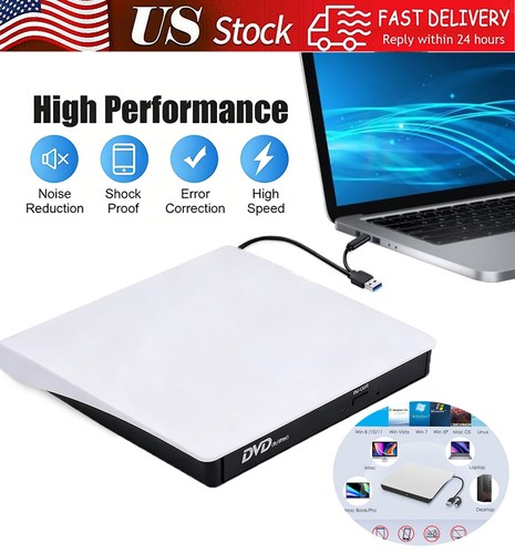 Slim external dvd - drive, usb