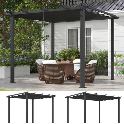 Aluminium pergola with - aluminium,