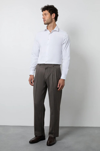 Burton brown suit trousers - brown,