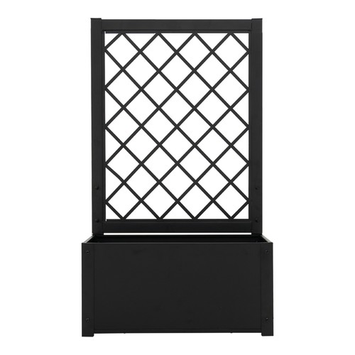 Raised garden bed - with, trellis