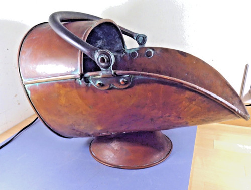 Large antique copper - coal, ash