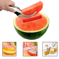 Any Melon Slicer Cake Cutter Server Tool Easy Watermelon Corner Silver Angurello