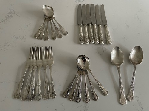 Vintage silver kings cutlery - kings,