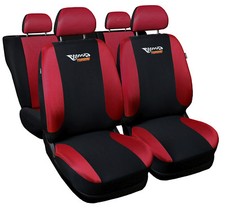 CAR SEAT COVERS fit Suzuki Ignis red/black sport style full set