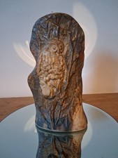 Bernard Rooke Owl Vase Signed