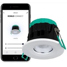 Robus Ultimum Connect 7W IP65 Wifi Tunable Fire Rated White LED Downlight