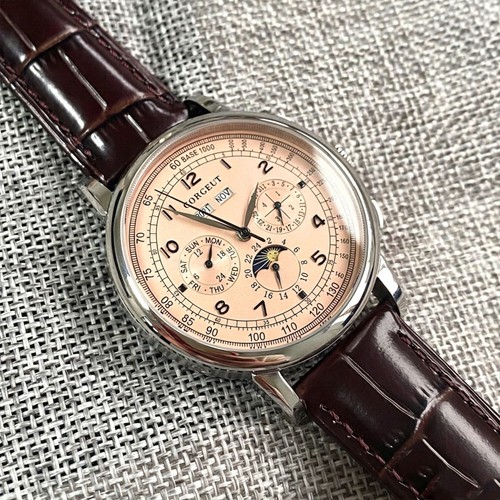Corgeut 42mm salmon dial year - 42mm,