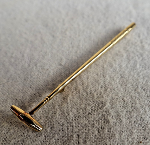 Vintage gold plate polo - gold, mallet