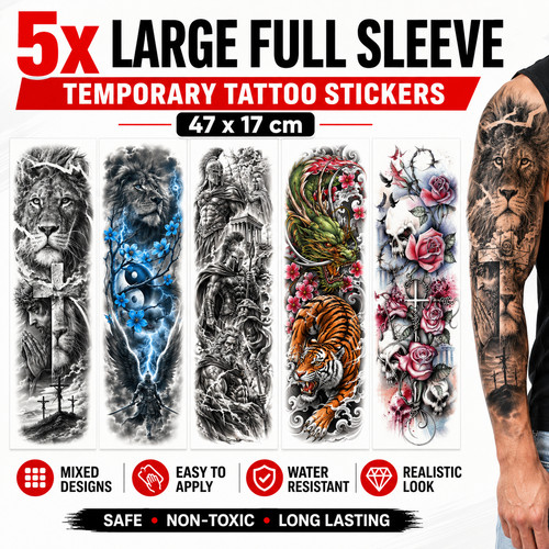 Tattoo sleeves men women - 5x,